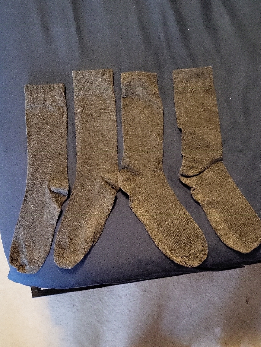 Men's Solid Gray Crew Socks - 2pk